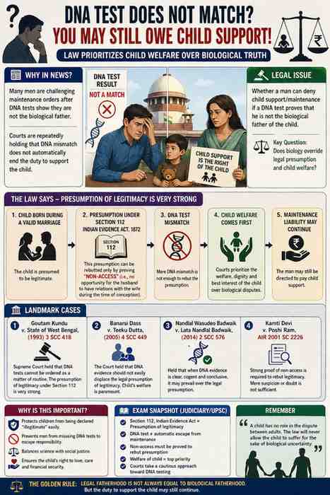 DNA Test vs Legal Presumption