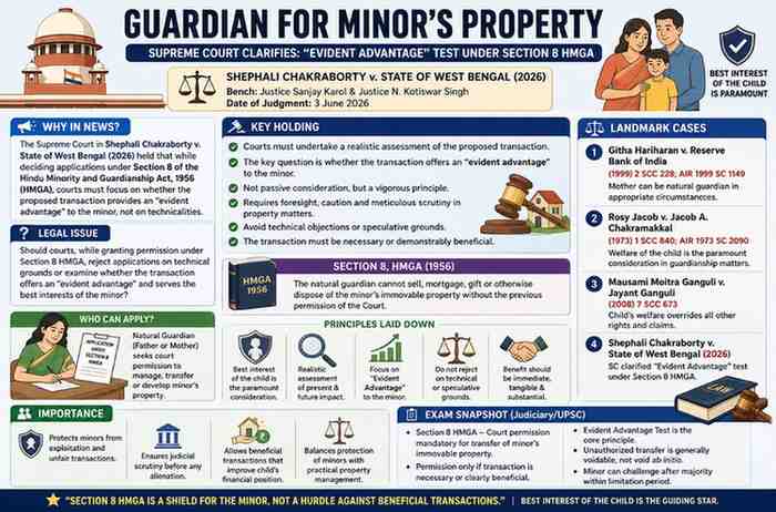 Guardian of Minor’s Property: Supreme Court Clarifies the “Best Interest of the Child” Test under Section 8 HMGA