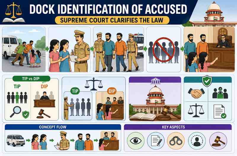 Dock Identification vs Test Identification Parade: Supreme Court Clarifies the Law
