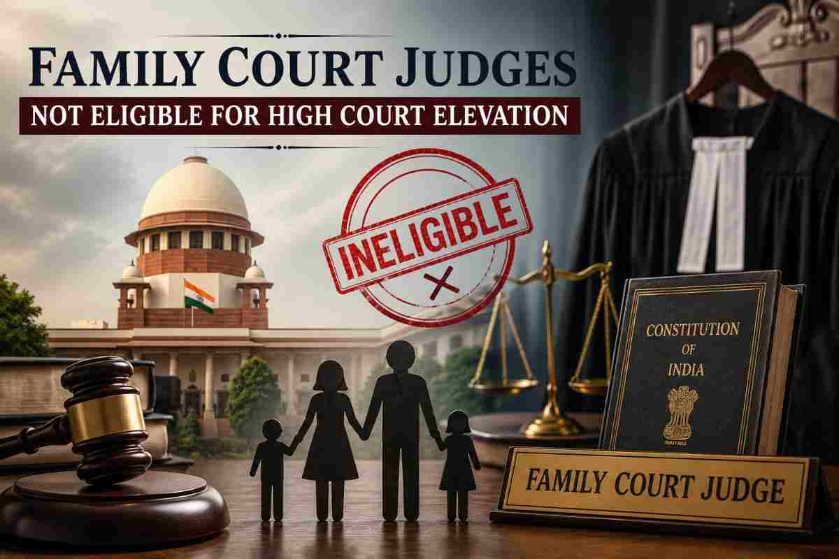 Family Court Judges Not Eligible for High Court Elevation: Supreme Court Refuses to Reopen 2011 Precedent