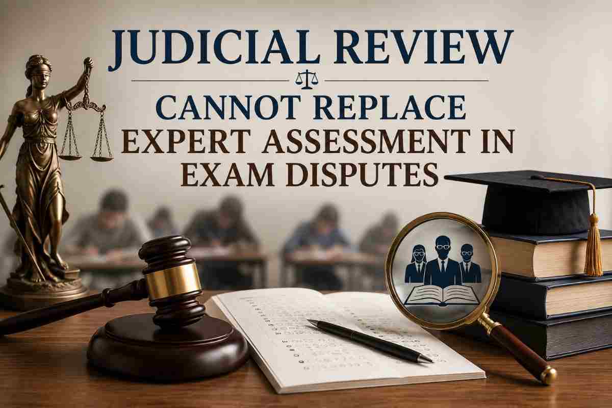 Judicial Review Cannot Replace Expert Assessment in Exam Disputes: Supreme Court Reaffirms Limits on Court Intervention