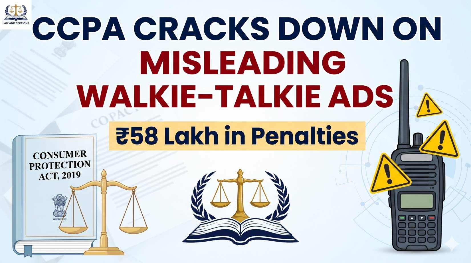 CCPA Cracks Down on Misleading Walkie-Talkie Advertisements: ₹58 Lakh in Penalties and New Lessons for E-Commerce Platforms