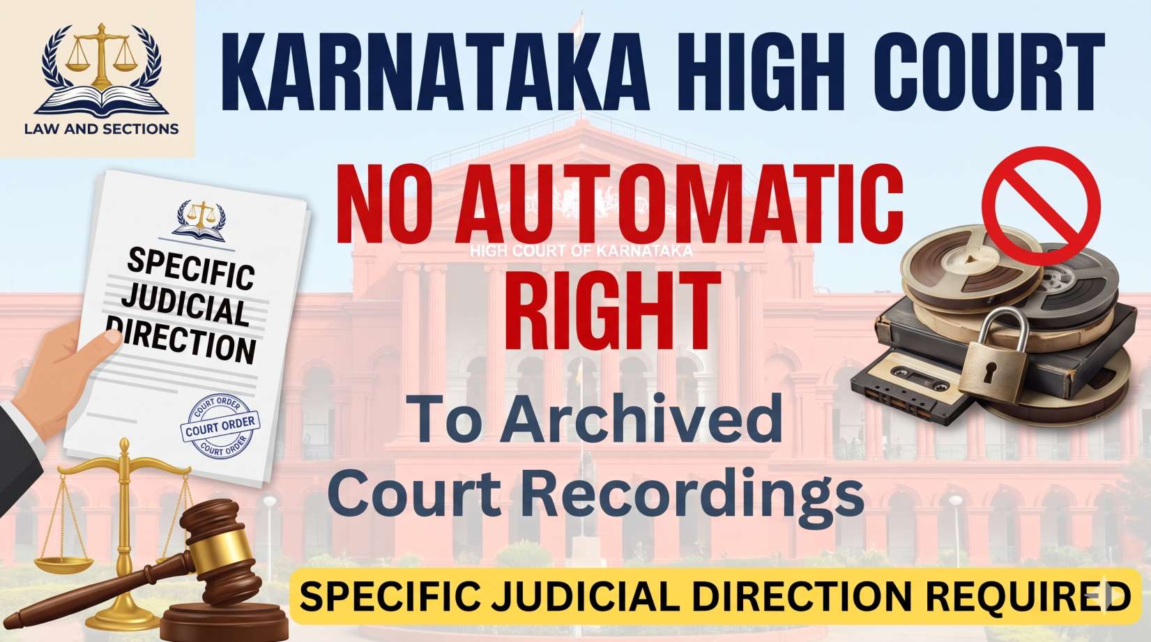 Karnataka High Court: No Automatic Right to Archived Court Recordings Without a Specific Judicial Direction